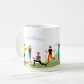 Fitness im Freien Kaffeetasse (Vorderseite Links)