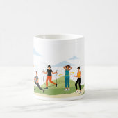 Fitness im Freien Kaffeetasse (Mittel)