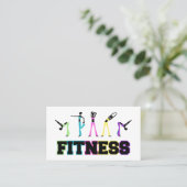 Fitness im Wort und im Brief Visitenkarte (Stehend Vorderseite)