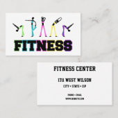 Fitness im Wort und im Brief Visitenkarte (Vorne/Hinten)