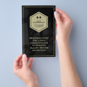 Fitness inspiriert moderne Maskuline Flyer (Handgriff)