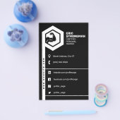 Fitness inspiriert schwarz flyer (Einzeln)