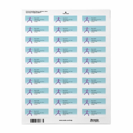 Fitness Instructor Address Label (Vorne)