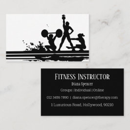 Fitness Instructor Business Card Visitenkarte