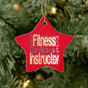 Fitness Instructor Extraordinaire Keramik Ornament