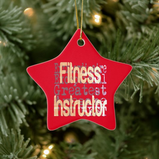 Fitness Instructor Extraordinaire Keramik Ornament (Baum)