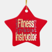 Fitness Instructor Extraordinaire Keramik Ornament (Hinten)