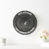 Fitness Instructor Gym Owner Gym Coach Workout Große Wanduhr (Zuhause)
