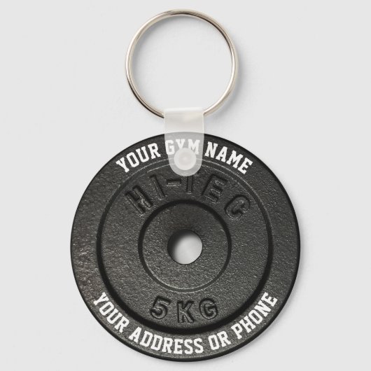 Fitness Instructor Gym Owner Gym Coach Workout Schlüsselanhänger (Vorderseite)