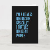 Fitness Instructor Karte (Vorderseite)