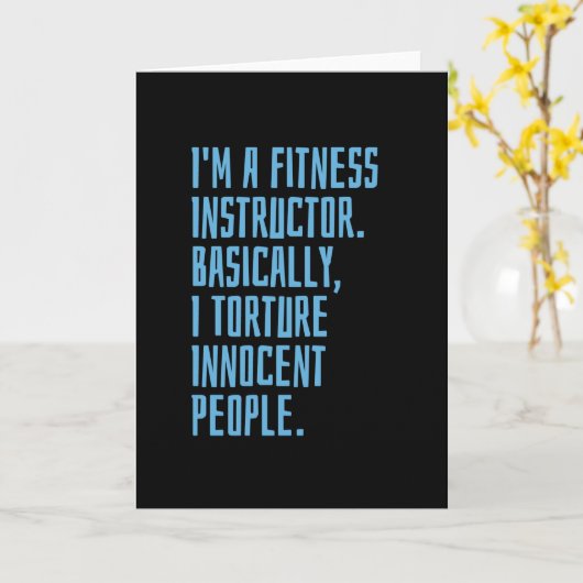 Fitness Instructor Karte (Gelbe Blume)