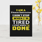 Fitness Instructor Karte (Gelbe Blume)