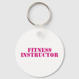 Fitness Instructor/Pink Schlüsselanhänger