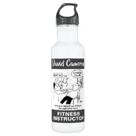 Fitness-Instruktor oder Fitness-Coach Edelstahlflasche