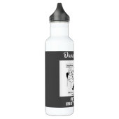 Fitness-Instruktor oder Fitness-Coach Edelstahlflasche (Links)