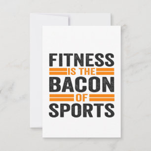 Fitness ist der Speck von Sport Funny Fitness Gym Dankeskarte