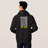 Fitness ist ein Weg zu leben - Workout Motivierend Hoodie (Schwarz voll)