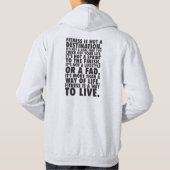 Fitness ist ein Weg zu leben - Workout Motivierend Hoodie (Rückseite)