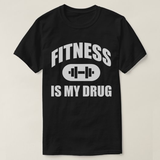 Fitness ist mein Medikament - Fitnesstraining Moti T-Shirt (Design vorne)