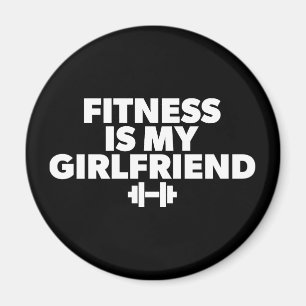 Fitness ist meine Freundin - Workout Motivierend Magnet