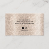 Fitness Ivory Kettlebell Logo Personal Trainer Visitenkarte (Rückseite)