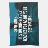 Fitness Journey - Women's Workout Motivierend Küchentuch (Vertikal)