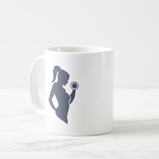 Fitness Kaffeetasse (Vorderseite Links)