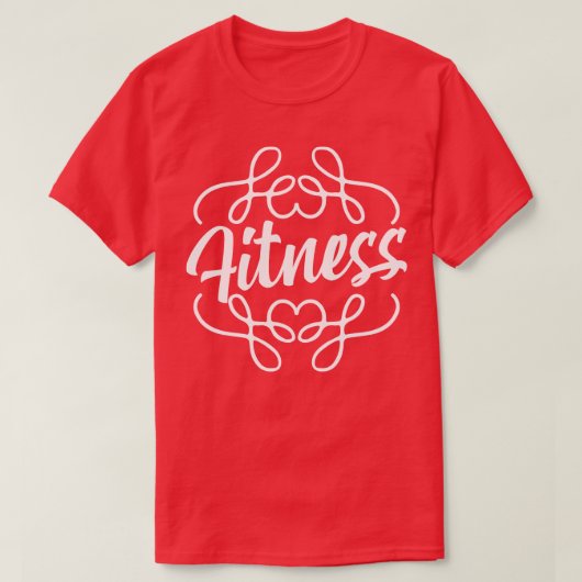 Fitness Kalligraphie 1 T-Shirt (Design vorne)