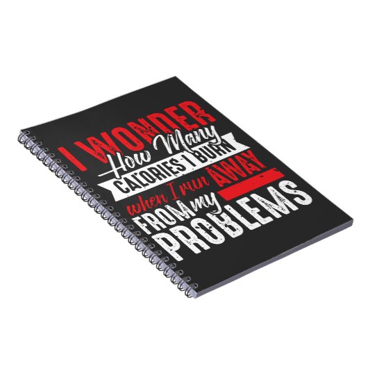 Fitness Kalorien Diät vermeiden Training Notizblock (Rechte Seite)