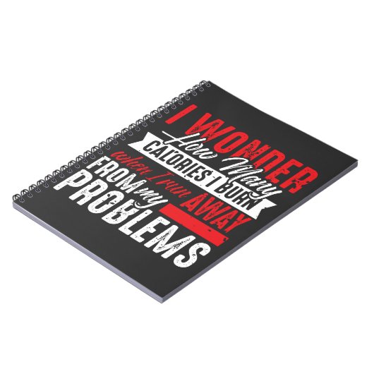 Fitness Kalorien Diät vermeiden Training Notizblock (Linke Seite)