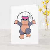 Fitness Karte (Gelbe Blume)