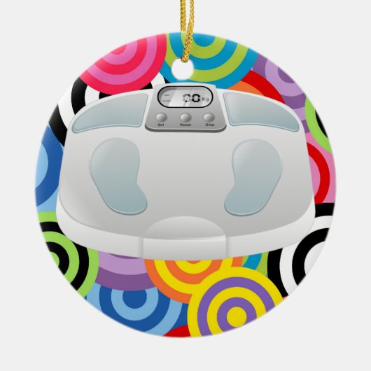 Fitness! Keramik Ornament (Vorne)