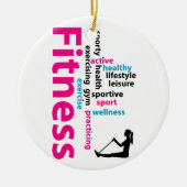 Fitness Keramik Ornament (Vorne)