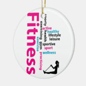 Fitness Keramik Ornament (Links)