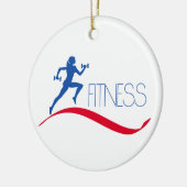 Fitness Keramik Ornament (Links)