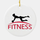 Fitness Keramik Ornament (Hinten)