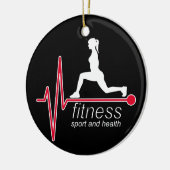 Fitness Keramik Ornament (Links)