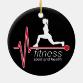Fitness Keramik Ornament (Hinten)