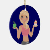 Fitness! Keramik Ornament (Rechts)