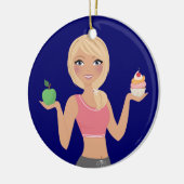 Fitness! Keramik Ornament (Links)