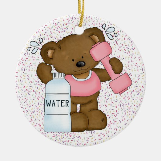 Fitness! Keramikornament (Vorne)