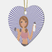 Fitness! Keramikornament (Links)