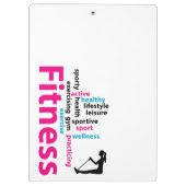 Fitness Klemmbrett (Rückseite)