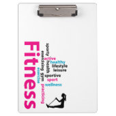 Fitness Klemmbrett (Vorderseite)