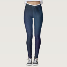 Fitness Kompression Leggings - Blue Night Sky