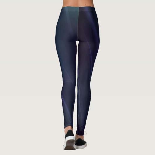 Fitness Kompression Leggings - Blue Night Sky (Rückseite)