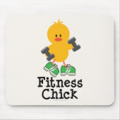 Fitness-Küken Mousepad (Vorne)