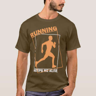 Fitness Läufer Joggen laufen T-Shirt