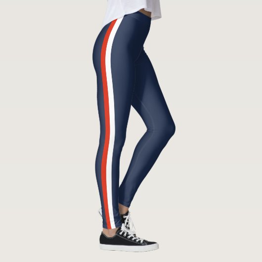 Fitness Leggings mit seitlichem Streifen - Ihre Fa (Rechts)