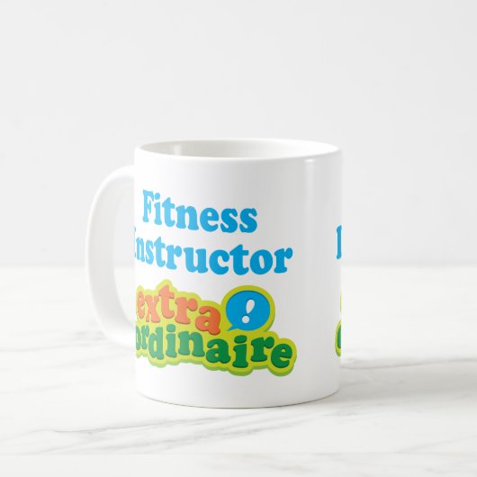 Fitness-Lehrer-Extraordinaire Geschenk-Idee Kaffeetasse (Vorderseite Links)